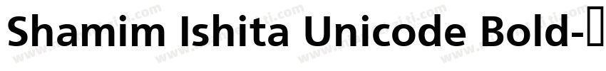 Shamim Ishita Unicode Bold字体转换